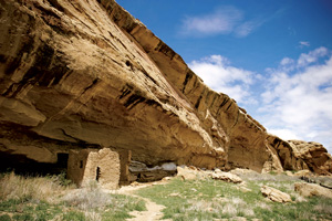 Cliff dwellings in Chaco Culture National Historical Park