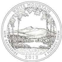 White Mountains National Forest quarter design